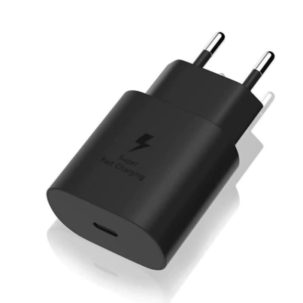 25W USB-C snabbladdare för OPPO A15 A16 A16S A52 A53 A53S A54 4G-5G - Svart