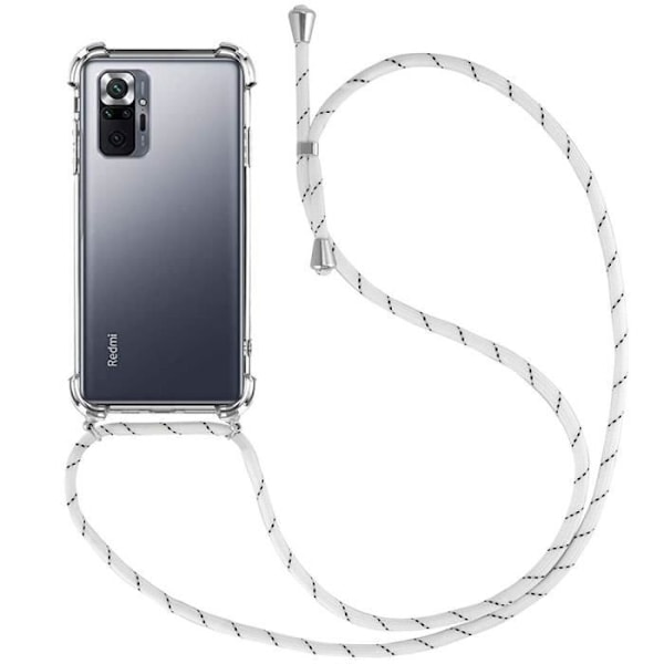 Skyddsfodral för Redmi Note 10 Pro - E.F.CONNECTION - Mjuk - Vit Transparent-Vit