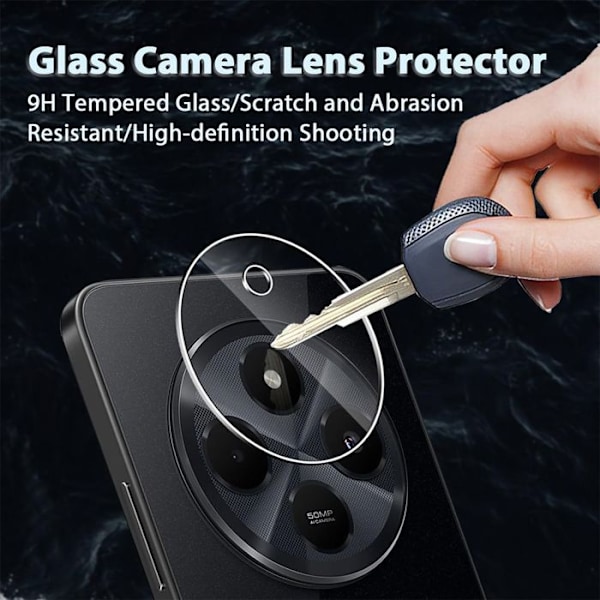 Skyddskamera Bak för Xiaomi Redmi 14C - Pack av 3 - Transparent - E.F.Connection® Transparent