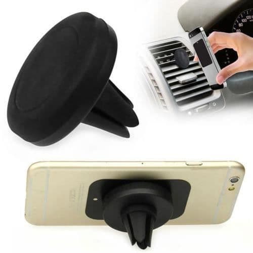 Support för bil - SAVFY® - Magnetisk - Ventilation - Smartphone iPhone/Samsung/GPS - Svart