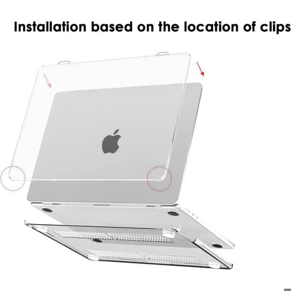 Skyddshud för MacBook Pro 16" - Transparent - Ventilerad - Styv - Slim Transparent