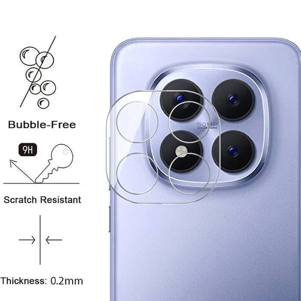 2 Stuk Krosskydd för Xiaomi Redmi Note 15 Pro Plus 5G - 9H Repellerande Skydd Transparent