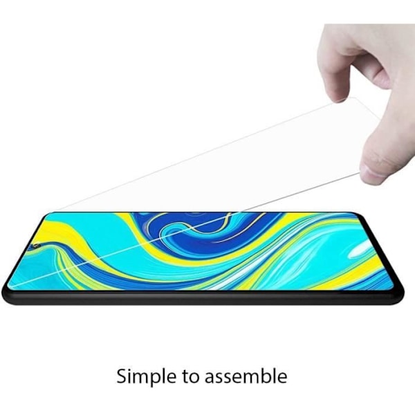 Skärmskydd - E.F.CONNECTION - för Redmi Note 9 Pro - Pack med 4 - Härdat glas - Represistent Transparent