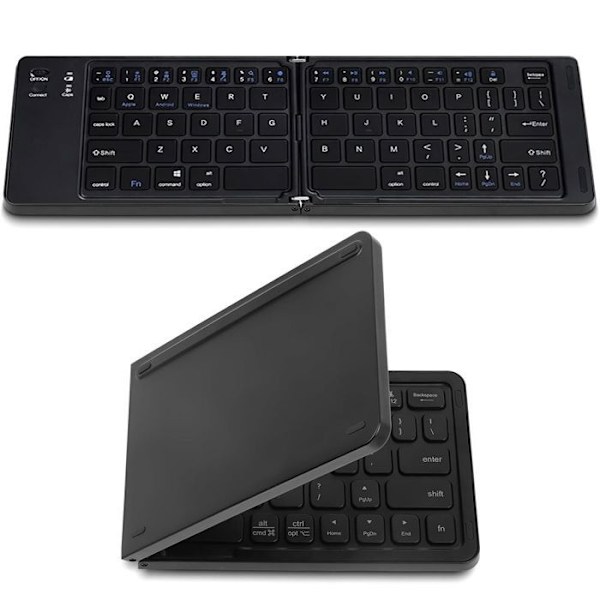 Universellt Fällbart Bluetooth Tangentbord Franska AZERTY, för Surfplatta Telefon Dator Windows iOS Android