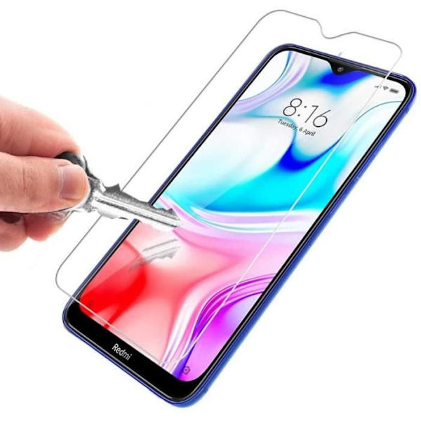 Skyddsfilm - Toproduits® - Xiaomi Redmi Note 8T - Härdat glas - 3-pack - Reptålig Transparent