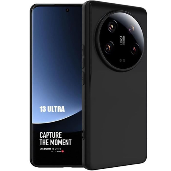 Silikonetui til Xiaomi 13 Ultra, Matt Ultra Slim Soft Protective Cover Sort