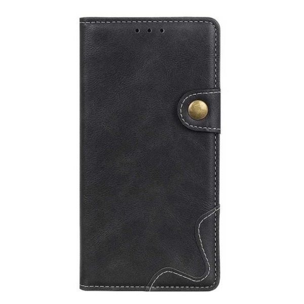 Redmi Note 8T Fodral, XWZYQ® Luxury Black Flip Wallet Läderfodral Läderfodral för Xiaomi Redmi Note 8T (6,3")