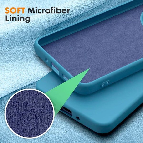 Coque för Xiaomi Redmi 14C - Lätt Silikon Stötsäker - Blå - E.F.Connection® Blå