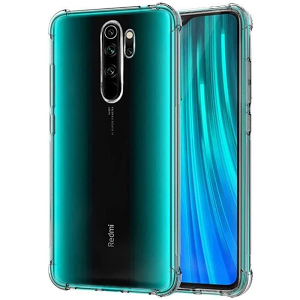 Skyddsfodral för Redmi Note 8Pro - E.F.CONNECTION - Mjuk - Transparent - Anti-Shock Högt motstånd Transparent