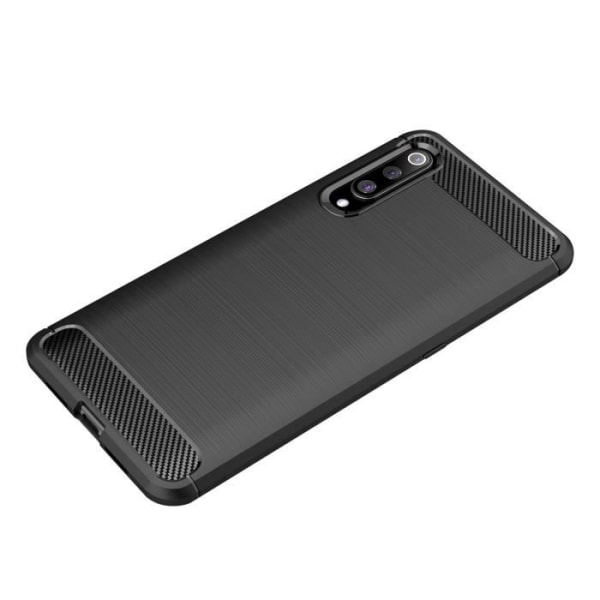 Xiaomi Mi 9 kolfiberfjädrande TPU Stötsäkert skyddande pansarfodral för Xiaomi Mi 9 6.39" - Svart Svart