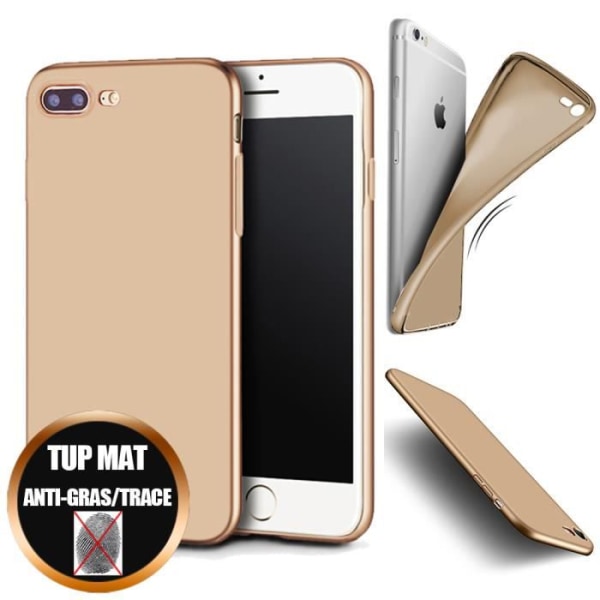 Coque iPhone 7 Plus - Stødabsorberende - Silikone - Ultra tynd - Guld - Fleksibel gyllene