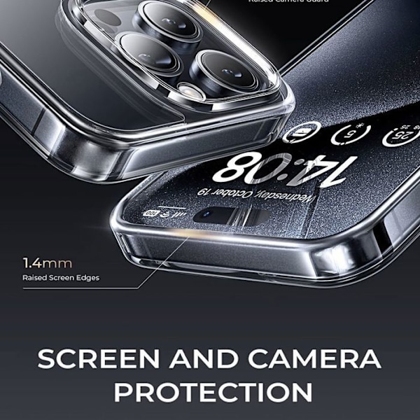 Cover til Xiaomi Redmi Note 13 Pro Plus 5G / Note 13 Pro+ 5G, Stødabsorberende Beskyttelse med Sølv Magnetisk Støtte Transparent