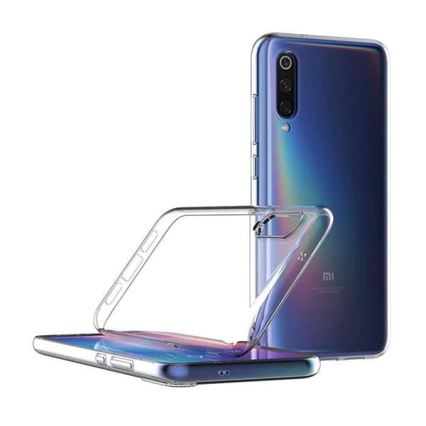 Coque - VCOMP - Xiaomi Mi 9 Explorer - UltraSlim - Perfekt passform - Transparent SVART