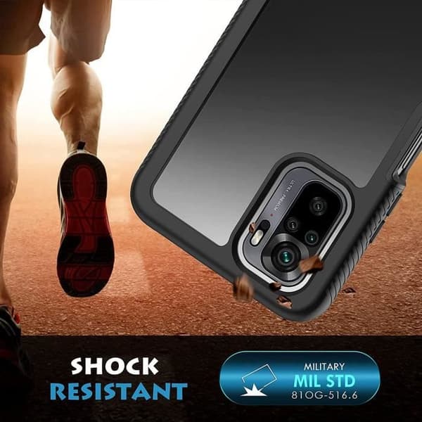 Coque - Redmi - Note 10 4G - 360 Graders Skydd - Förstärkt Kant - Hård