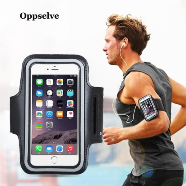 Lille størrelse (sort) - Sport Running Armbånd Taske Cover Cover Running Armbånd til iPhone 1