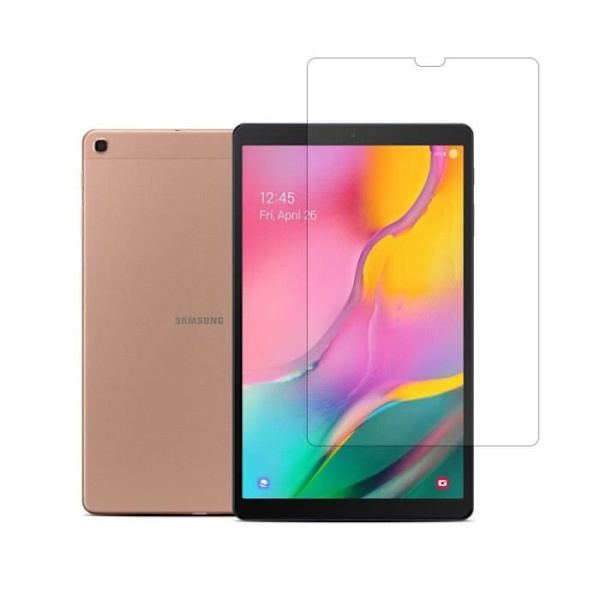 Skal - Tablettfodral, skärmskydd i härdat glas för Samsung Galaxy Tab A 2019 10.1 SM - Typ SAM T510 T515