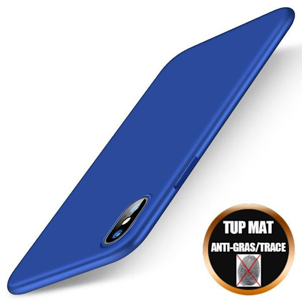 Coque - Apple - iPhone X - Stødabsorberende - Silikone - Mat Finish - Fleksibel Blå