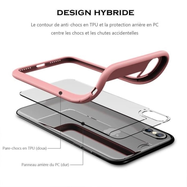 Coque - Silikone - iPhone 6/6S - Stødbeskyttelse - Høj Kvalitet - Mat Sort Svart