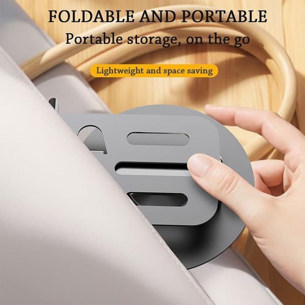 Stöd Pliable Rotatif - E.F.CONNECTION - Svart - Aluminium - Multi-Angle - Antislip