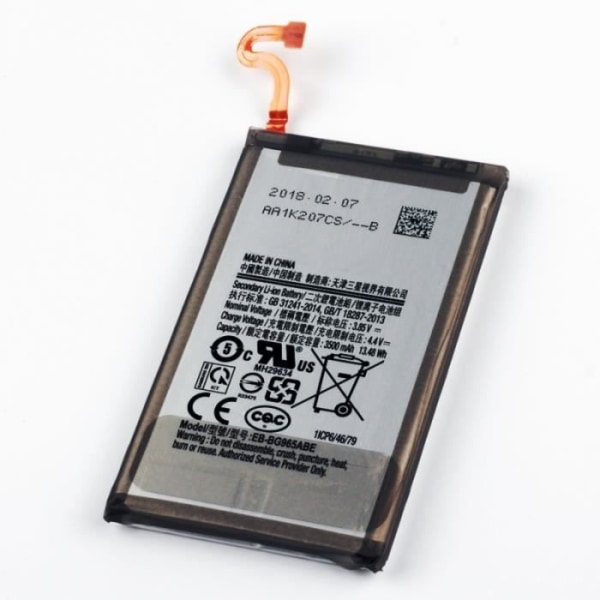Eb-bg965abe 3500mah Li-polymer batteri för Samsung Galaxy S9+ / G965f / G965a / G965v / G965v / G965t / G965u - 216629 Svart
