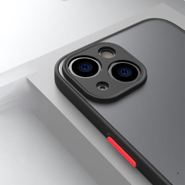 Silikonfodral för iPhone 13 - E.F.CONNECTION - Svart - Semi-hårt - Stötabsorberande - 6,1 tum Svart