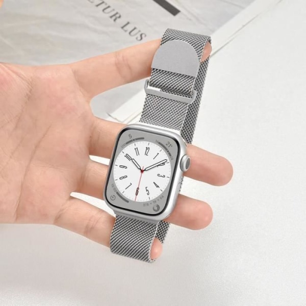 Rem til Apple Watch Series Ultra-Ultra 2, 9 8 SE 7 6 5 4 3 2 1 42mm-44mm-45mm-49mm - Milanese Metal Rustfrit Stål - Sølv Silver