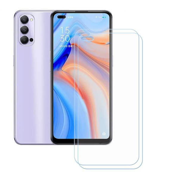 Film beskyttende - JC - OPPO Reno 4 5G - Temperet glas - Ultra-tynd - Stødabsorberende