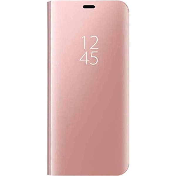 Taske til Xiaomi Redmi Note 8T, Mirror Flip Ultra Tynd Anti-Scratch Anti-Shock Technology Cover Clear View Stående Taske pTN