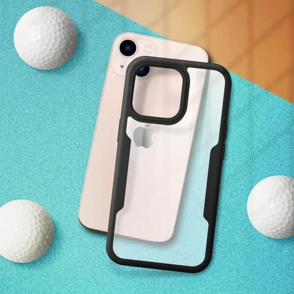 Coque 360 - Helhetskydd - för iPhone 15 Plus - Rep-resistant - Svart - TPU och Hård PC Svart