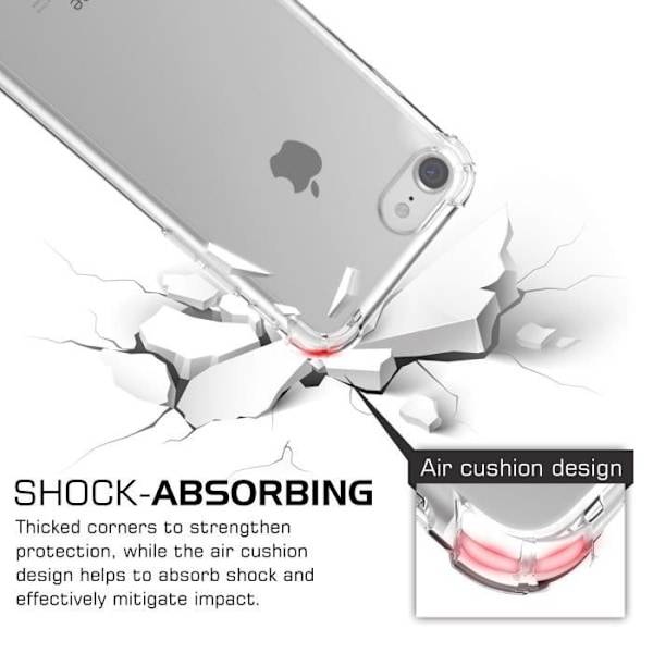 Telefonfodral - RKINC - Redmi Note 7/7 Pro - Mjuk TPU - Transparent - Förstärkt skydd Claire