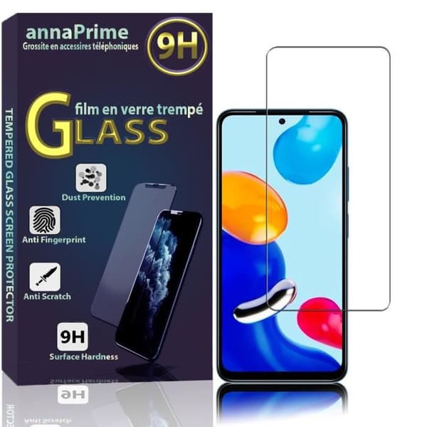 Skyddsglas - VCOMP - Xiaomi Redmi Note 11/11S - Härdat Glas - Rep resistant - 6.43 tum VIT