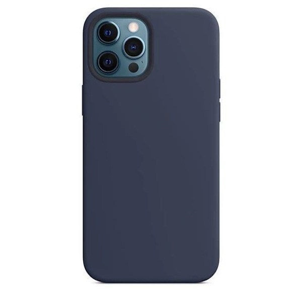 Skal för iPhone 13 Pro (6,1") Marinblå silikon Stötsäker E.F.Connection®