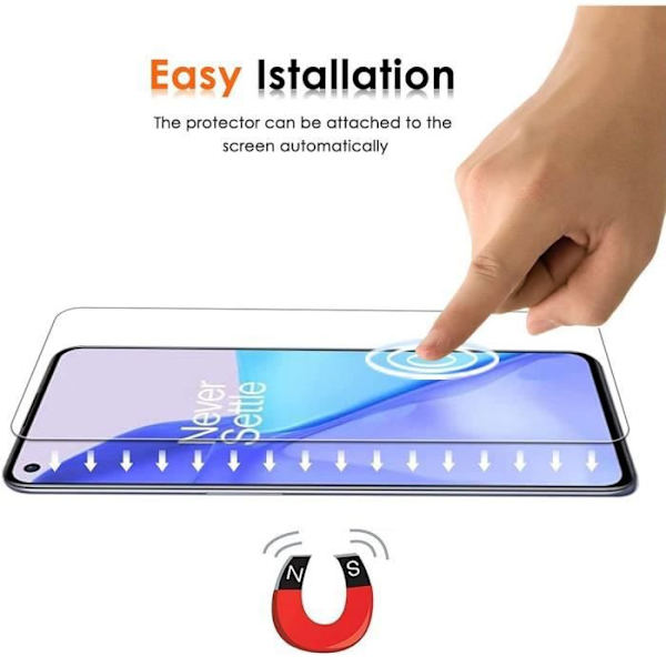 Härdat glasfilmer för One Plus 8 (6,55") - E.F. CONNECTION - High Resistance - Transparent Transparent