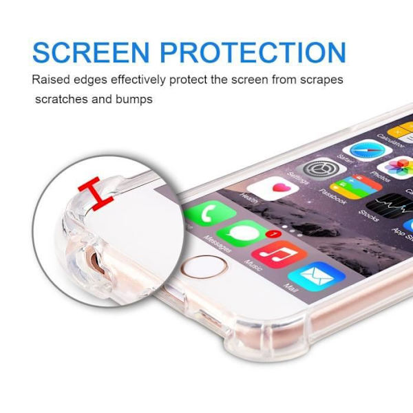 Telefonfodral - RKINC - Redmi Note 7/7 Pro - Mjuk TPU - Transparent - Förstärkt skydd Claire