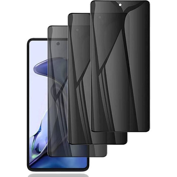 Anti-spion hærdede briller til Xiaomi Redmi 9 - E.F. CONNECTION - Stødsikker beskyttelse Svart