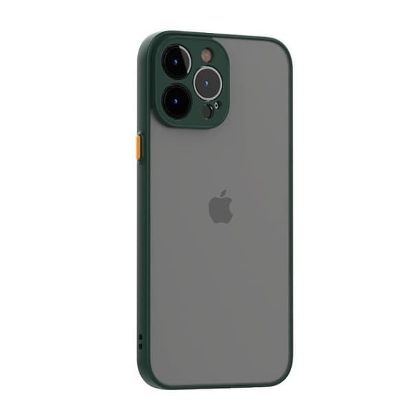 Coque för iPhone 13 Pro - E.F.CONNECTION - Nattgrön - Semi-rigida - Stötabsorberande - Silikon Midnattsgrönt