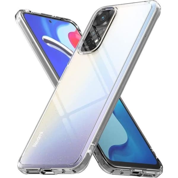 Beskyttelsesskal - E.F.CONNECTION - til Redmi Note 11 - Transparent Silikone - Fleksibel - Stødresistent Transparent