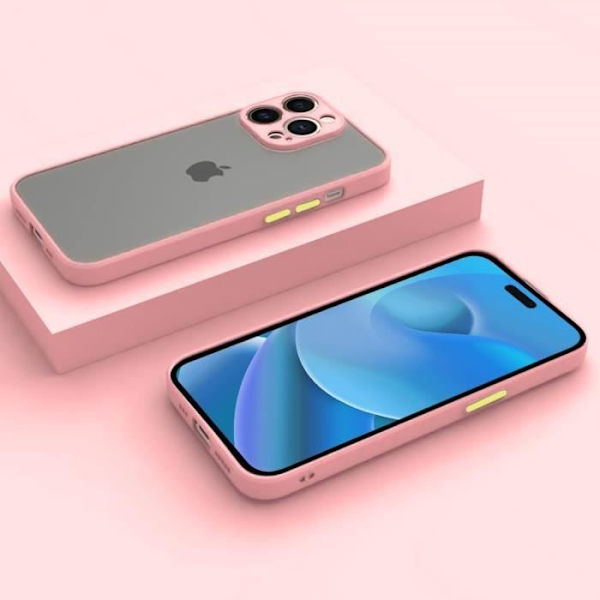 Skal till iPhone 15 Pro Max, Ultra Tunt Stötsäkert Anti-Scratch Matt Skydd - Rosa