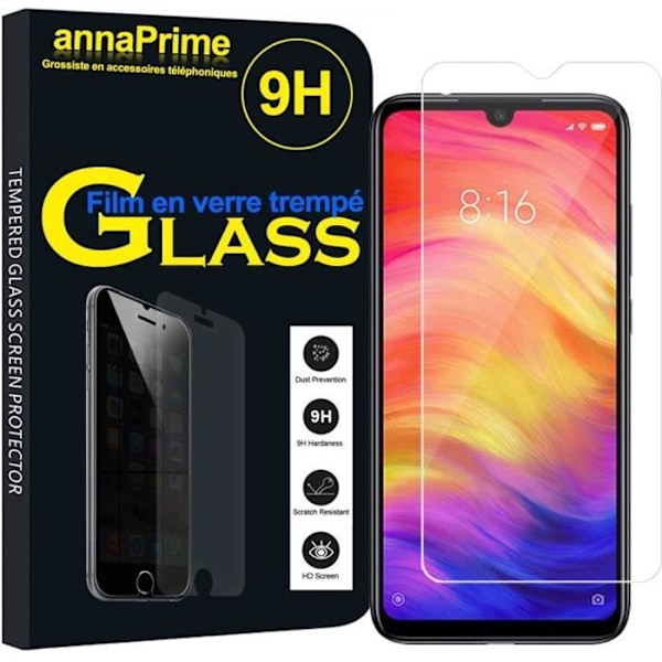 Skydd film - VCOMP - Xiaomi Redmi Note 7/7 Pro - Härdat glas - Repbeständig - 1 enhet TRANSPARENT