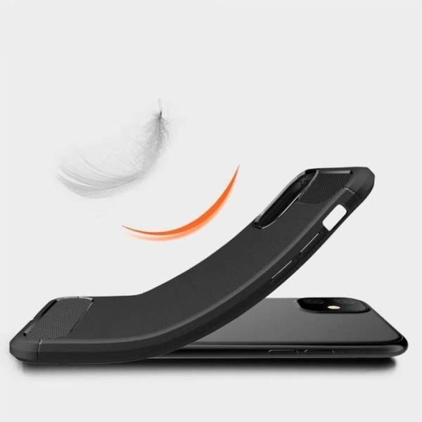 Beskyttelsesetui til Redmi Note 9 - E.F.CONNECTION - Klassiske stålfunktioner - Blødt - Sort Svart