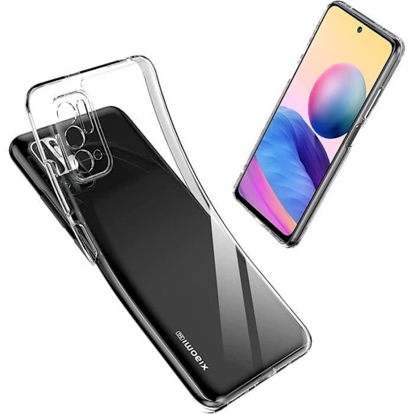 Skyddsfodral för Redmi Note 10 5G - E.F.CONNECTION - Högkvalitativ Silikon - Stötabsorberande - Transparent Transparent