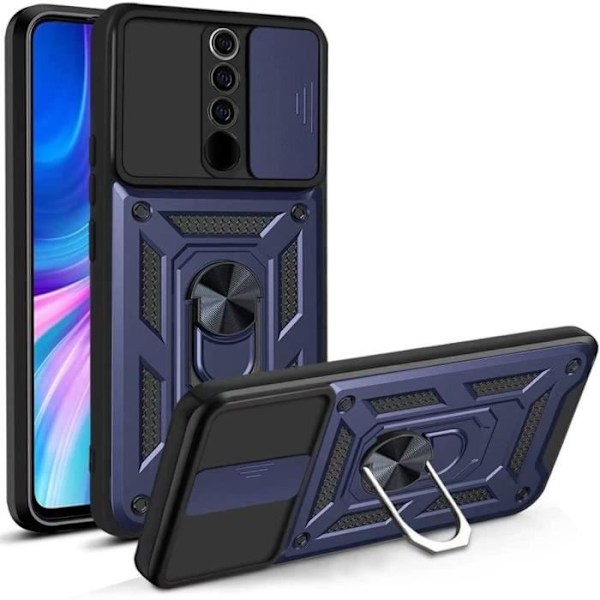 Skyddsfodral för Redmi Note 8 Pro - E.F.CONNECTION - Army Style - Marinblå marinblå
