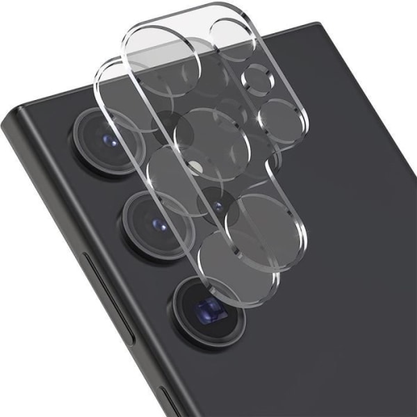2 x härdat glas kameralinsskydd för Samsung Galaxy S23 Ultra