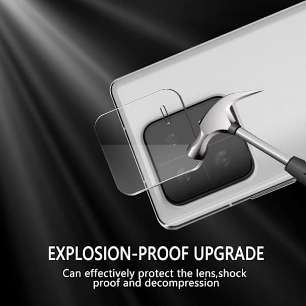 Skyddskamera Härdat Glas - E.F.CONNECTION - för Xiaomi 13 Pro - Paket med 2 - Anti-fingerprint Transparent