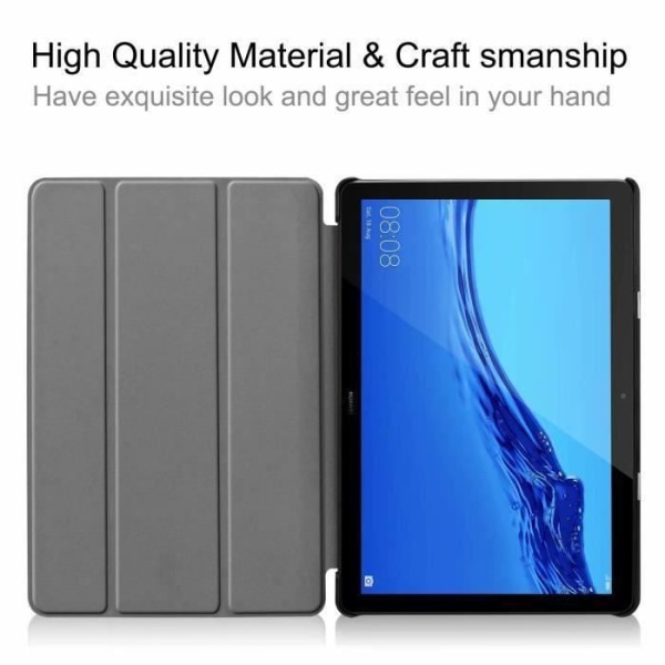 Ywei HaiBlue Huawei MediaPad T5 10.1 Fodral , Kvalitet Ultra Slim Folio Stand för Huawei MediaPad T5 10 10.1 Inch 2018 Tablet Fodral