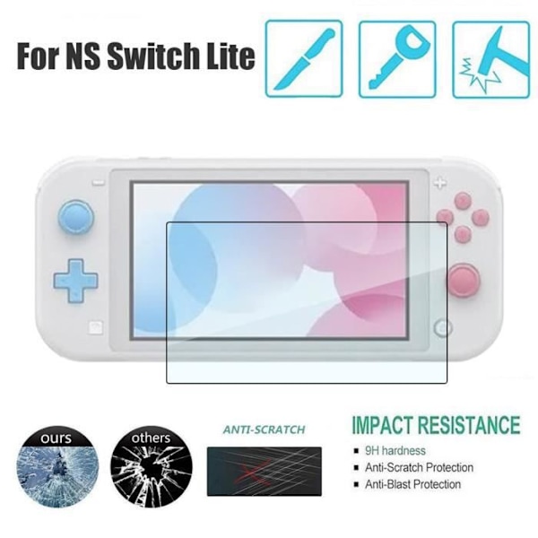 Härdat glas Nintendo Switch Lite skärmskydd HD Klart härdat glasfilmskydd för NS Switch Lite GGF90711003_769