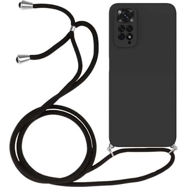 Skyddsfodral för Redmi Note 11 - E.F.CONNECTION - Mjuk - Silikon - Svart Svart