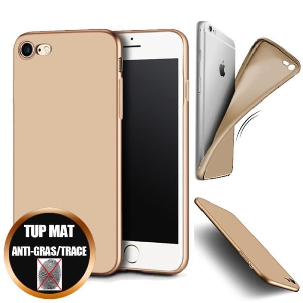 iPhone 8 cover Silikone Anti-Shock Gel Ultra Slim Matt Guld