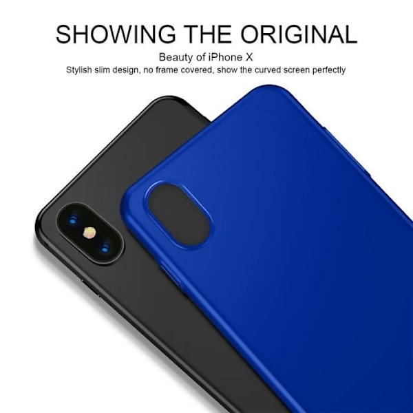 Coque - Apple - iPhone X - Stødabsorberende - Silikone - Mat Finish - Fleksibel Blå