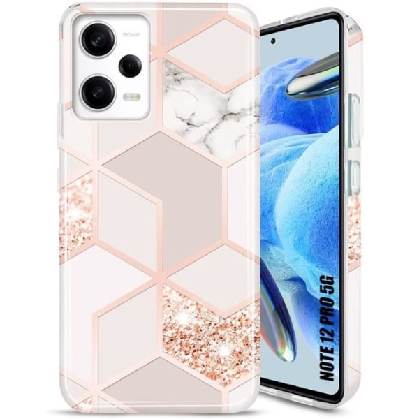 Coque - Xiaomi - Redmi Note 12 Pro 5G - TPU Modstandsdygtig - Elegant Design - Ridsefast Rosa
